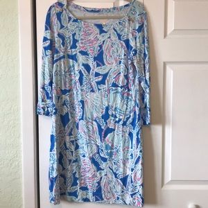 Lilly Pulitzer Sophie Dress Bay Blue Into The Deep
